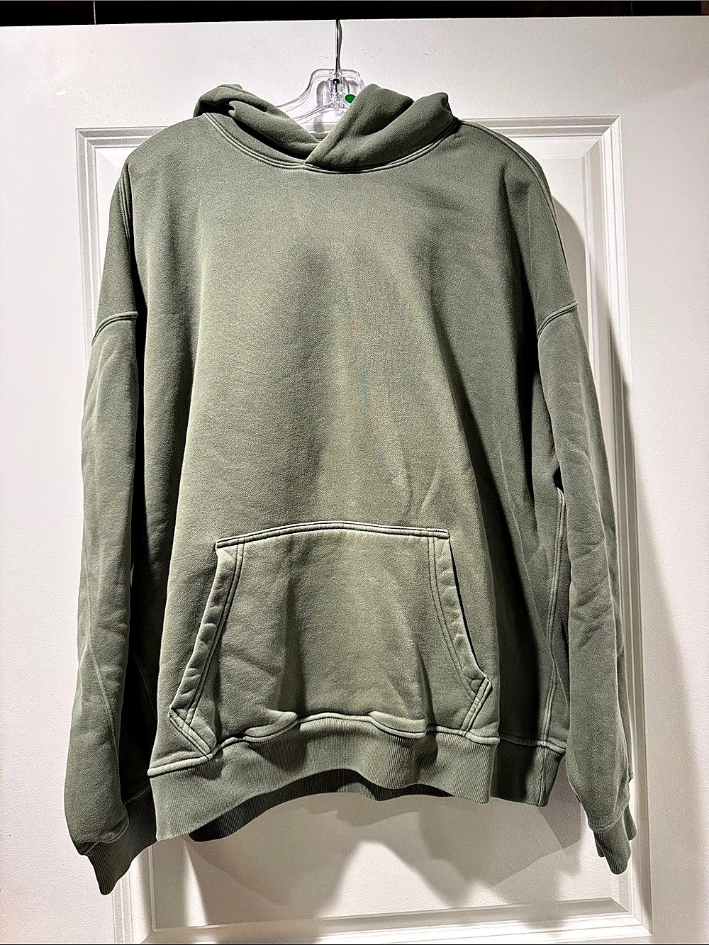 Abercrombie & Fitch Soft Essentials AF Men's Green Hoodie L Large Sweatshirt
